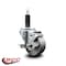 Service Caster 3'' Semi Steel Swivel 1'' Expanding Stem Caster with Brake SCC-EX20S314-SSS-TLB-1 - alternate 2